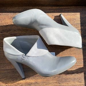 Ankle Boot Gray -  Winter Leather Suede COACH Annika Bootie